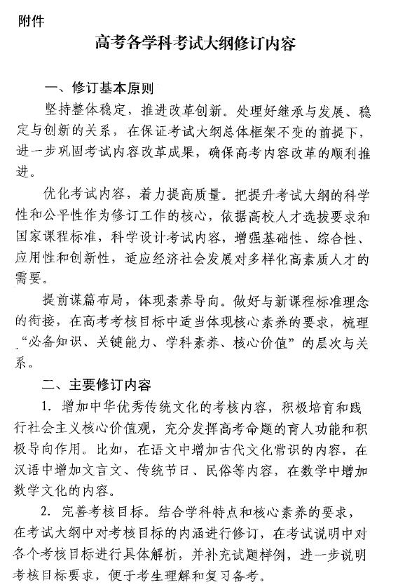 湖南省教育考試院關(guān)于轉(zhuǎn)發(fā)教育部考試中心《高考各學(xué)科考試大綱修訂內(nèi)容》的通知