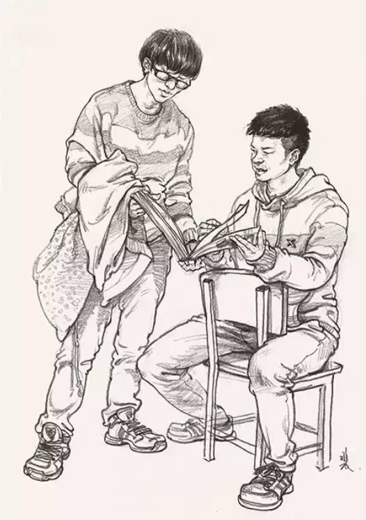 2017美術(shù)聯(lián)考沖刺,速寫考到人物組合,看到就賺大了！