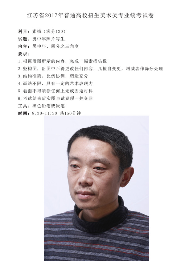 2017年全國(guó)各省市美術(shù)聯(lián)考【素描】模擬考試考題匯總