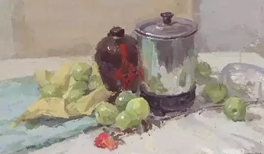 色彩景物|詳解不銹鋼靜物的作畫步驟！