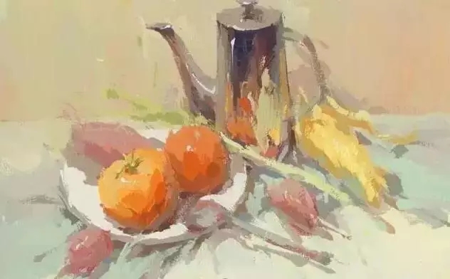 色彩景物|詳解不銹鋼靜物的作畫步驟！