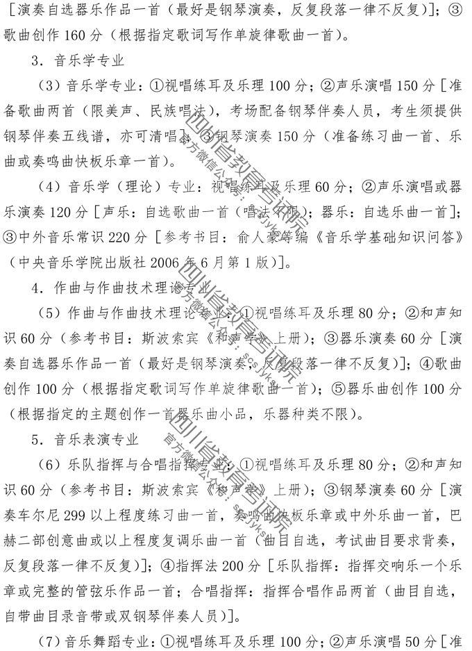 2019年四川音樂(lè)類專業(yè)招生簡(jiǎn)介