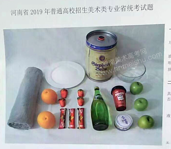 2019年河南省美術(shù)聯(lián)考素描速寫色彩統(tǒng)一考試題目大全