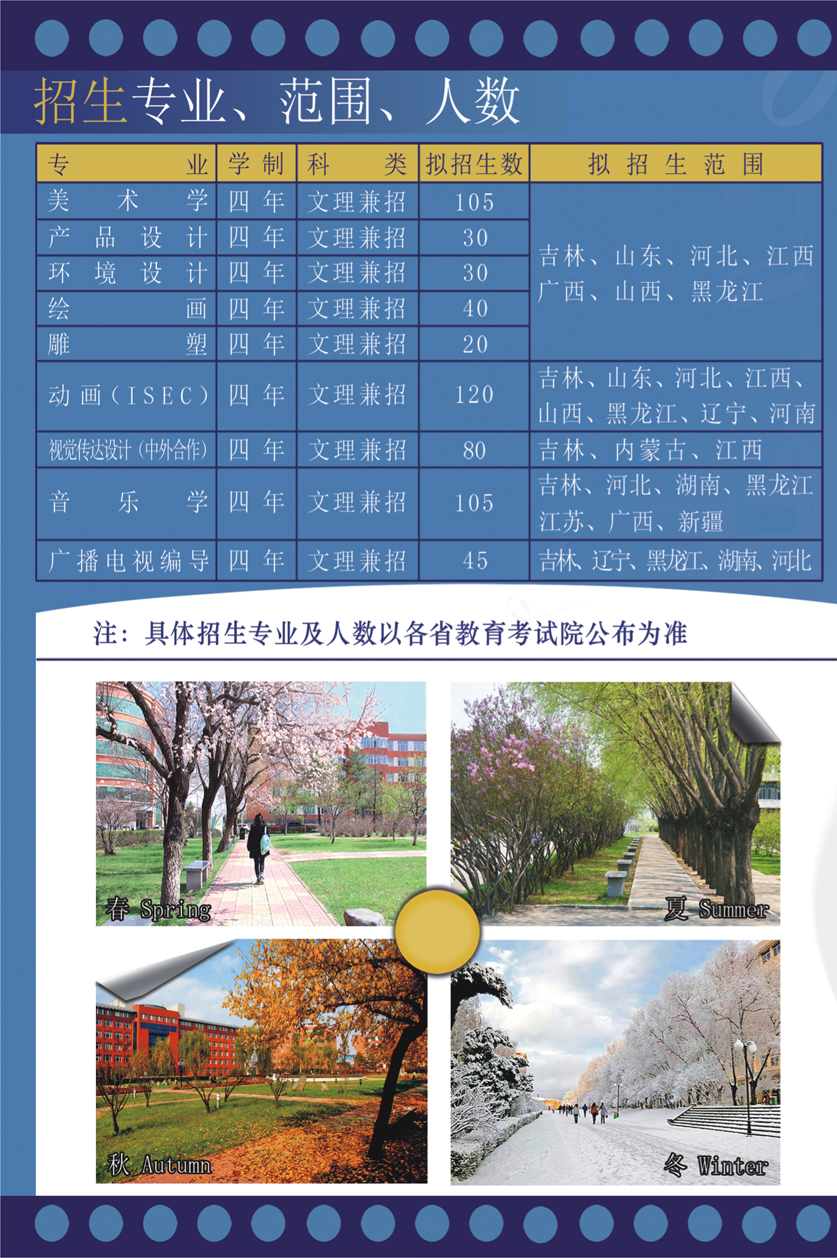通化師范學(xué)院2019年藝術(shù)類招生簡(jiǎn)章