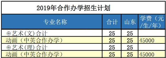 青島科技大學(xué)2019年藝術(shù)類分省招生計劃