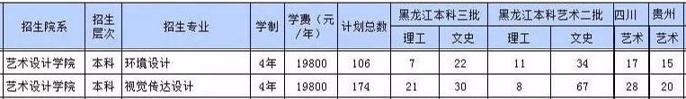 哈爾濱信息工程學(xué)院2019年藝術(shù)類(lèi)分省招生計(jì)劃