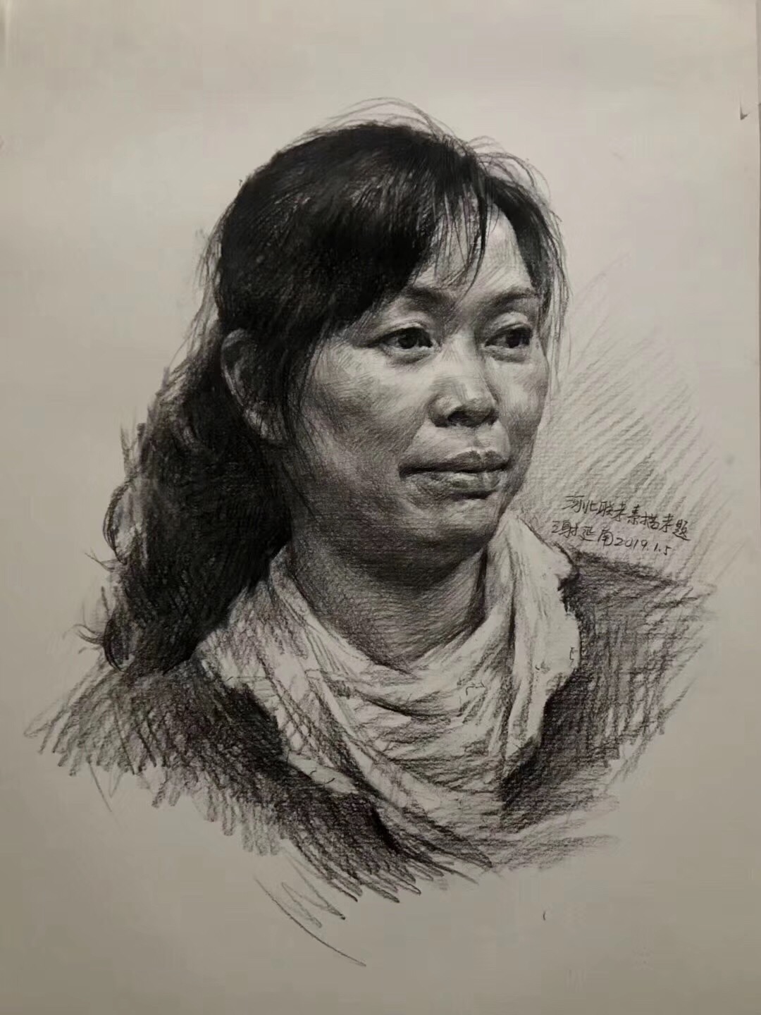 2019年河北美術(shù)聯(lián)考素描考題附范畫