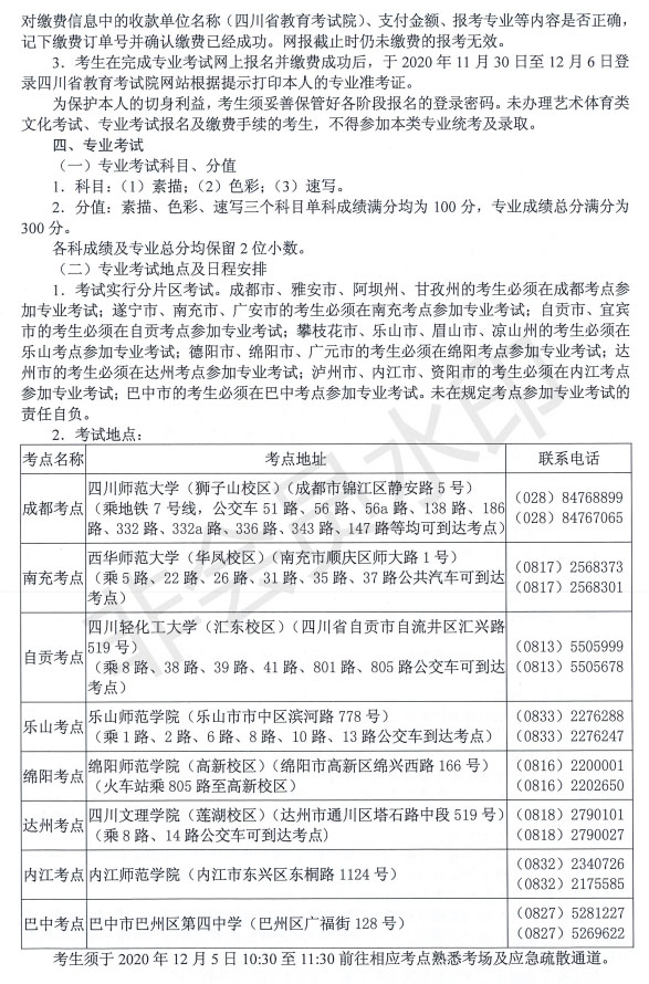 2021年四川省美術與設計類專業(yè)招生簡介