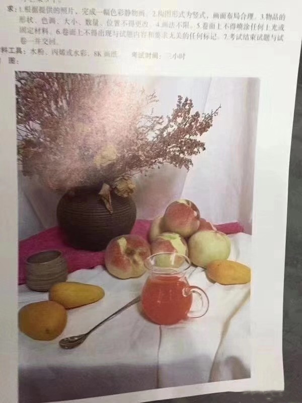 2020年云南美術聯(lián)考考題